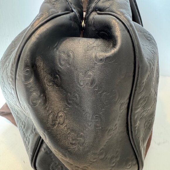 Gucci Black Guccissima Leather Medium Sukey Tote Bag - Picture 10 of 13